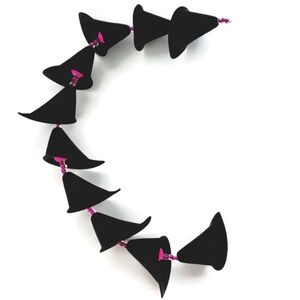As Low As $2 Quality Matte Black Acrylic Calla Lily Beads 22mm x 19mm (10)